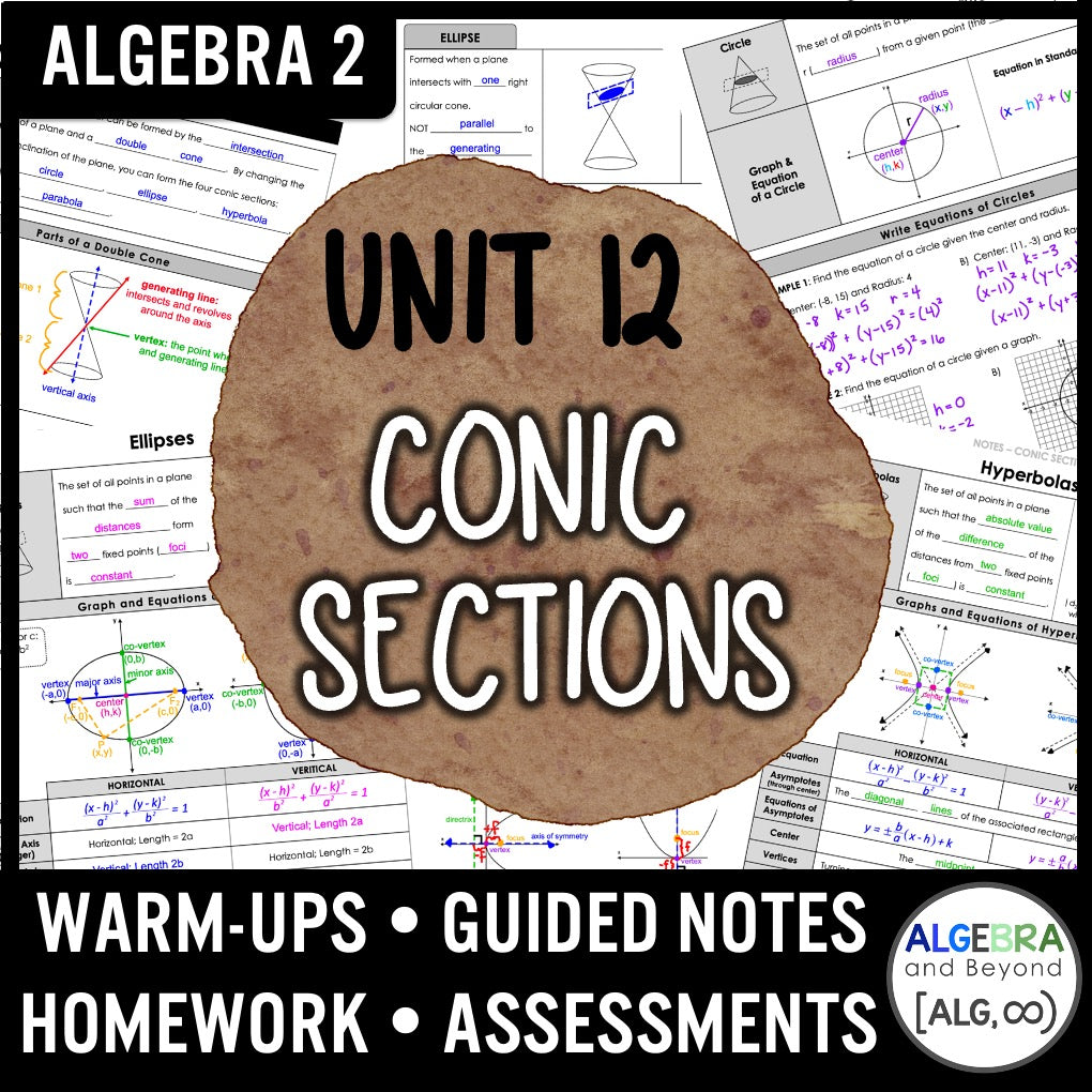 Unit 12: Conic Sections
