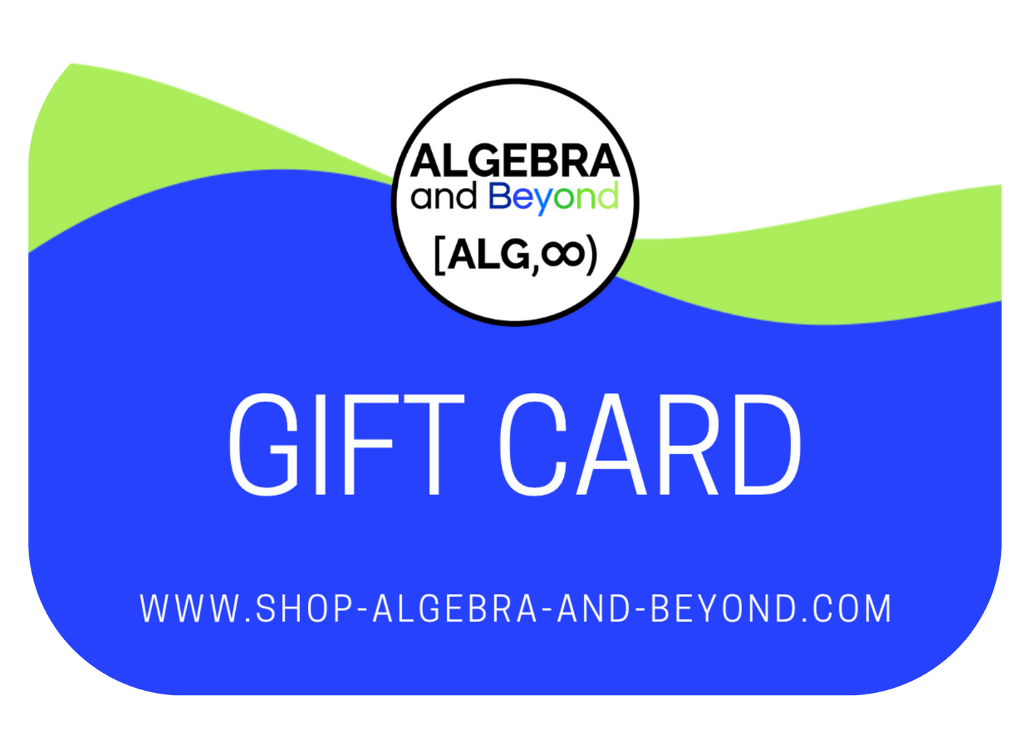 Algebra and Beyond Gift Card