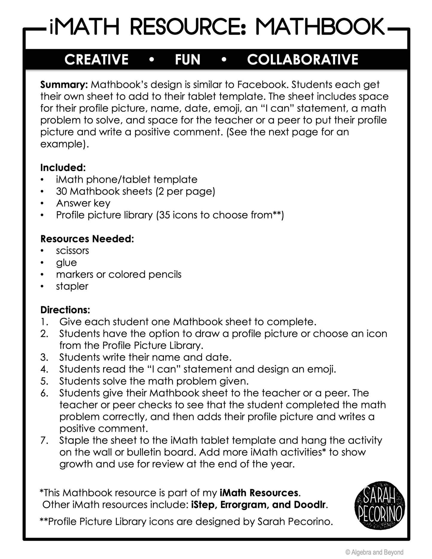 Domain and Range Review Activity | Mathbook