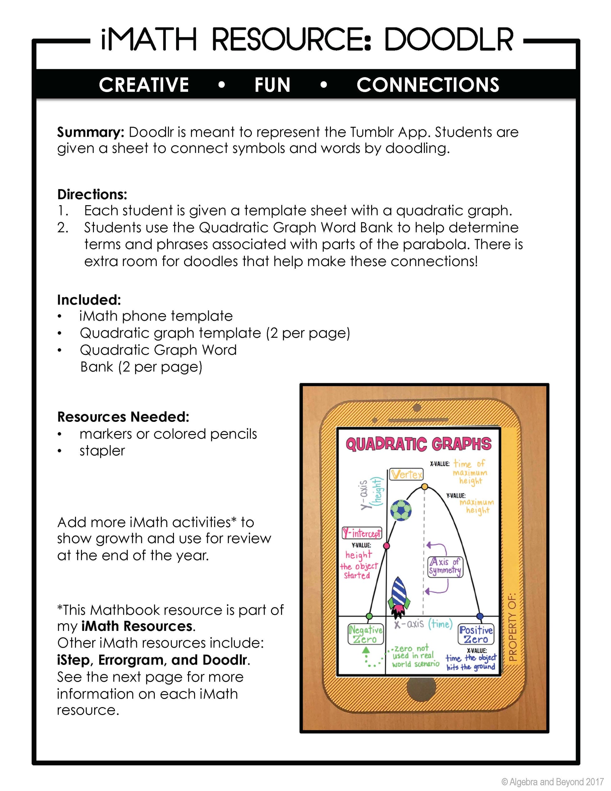 Quadratic Graphs - Doodlr