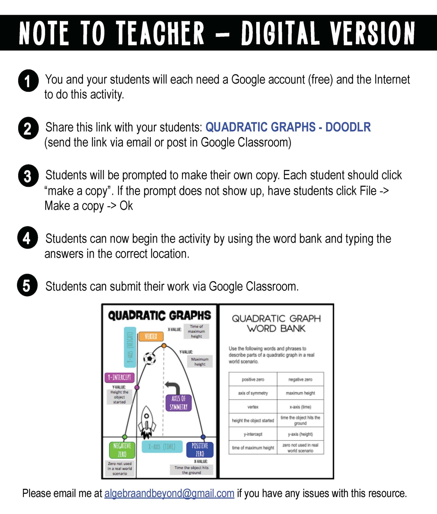 Quadratic Graphs - Doodlr