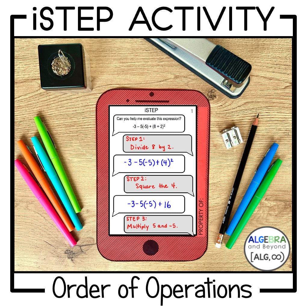 Order of Operations Activity - iStep