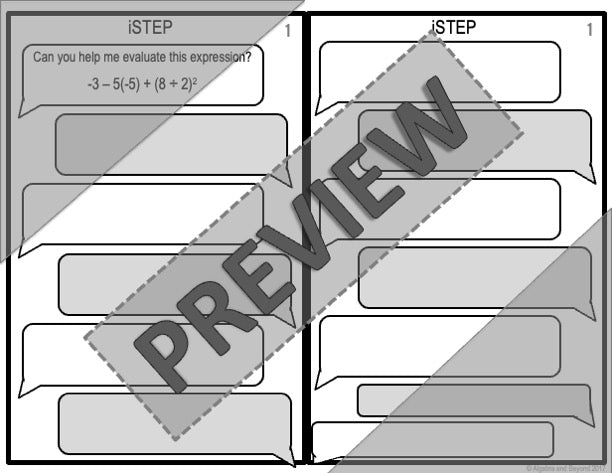Order of Operations Activity - iStep