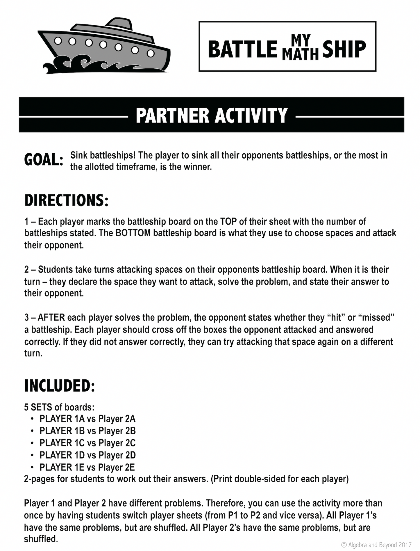 Multiply and Divide Fractions Activity | Battle My Math Ship Game