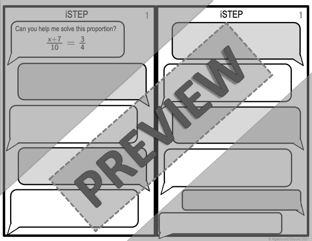 Solving Proportions Activity | iStep