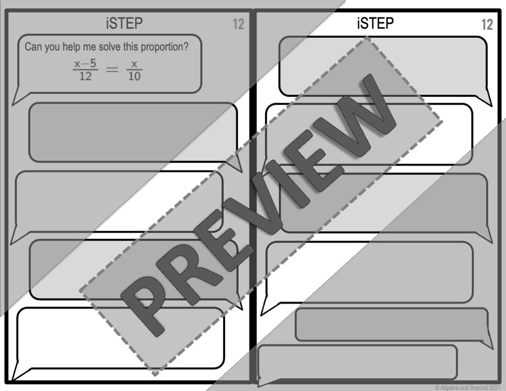 Solving Proportions Activity | iStep