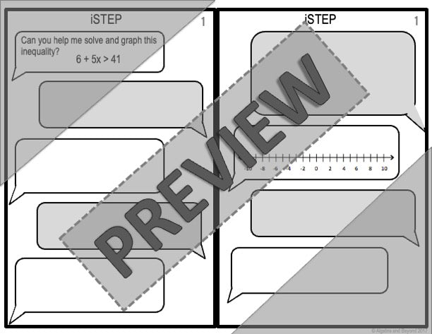 Two-Step Inequalities Activity - iStep