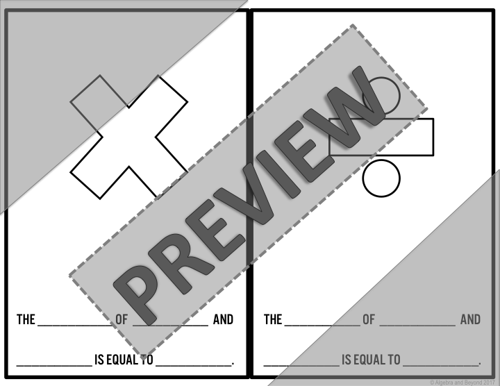 Math Symbols Activity (add, subtract, multiply, divide, & inequalities) - Doodlr
