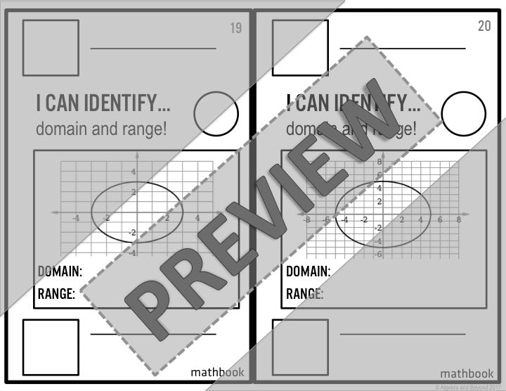 Domain and Range Review Activity | Mathbook