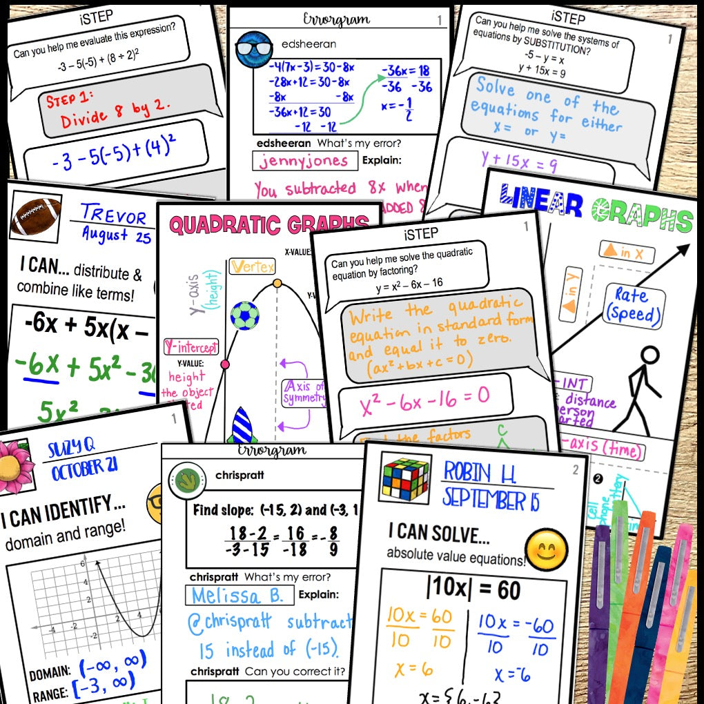 iMath Activities – Algebra and Beyond