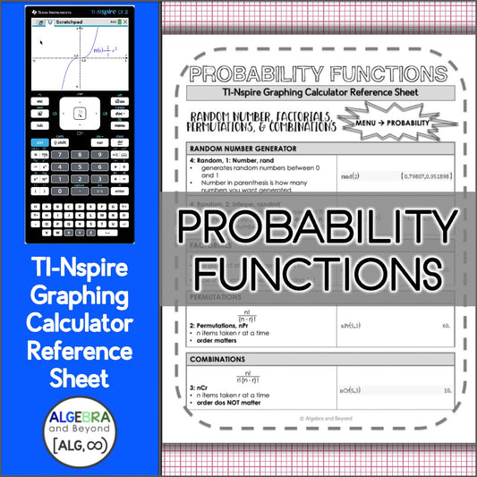 Probability: Factorials, Permutations, and Combinations | TI-NSpire Calculator