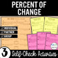 Percent of Change Review Activity – Self-Check Practice Worksheets
