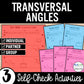 Parallel Lines Cut by a Transversal Activity – Self-Check Practice Worksheets