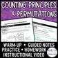 Counting Principles and Permutations Lesson | Video | Guided Notes | Homework