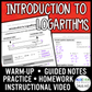 Introduction to Logarithms Lesson | Video | Guided Notes | Homework
