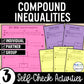 Compound Inequalities Review Activity – Self-Check Practice Worksheets