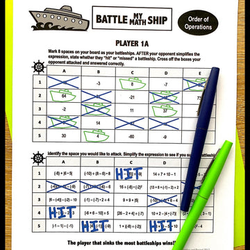 Battle My Math Ship – Algebra and Beyond