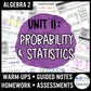 Probability and Statistics Unit | Algebra 2 | Notes | Homework | Assessments