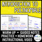 Introduction to Polynomials Lesson | Video | Guided Notes | Homework