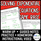 Solve Exponential Equations: Same Base Lesson | Video | Notes | Homework