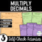Multiply Decimals | Self-Check Activities