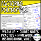 Factoring Polynomials Lesson | Video | Guided Notes | Homework