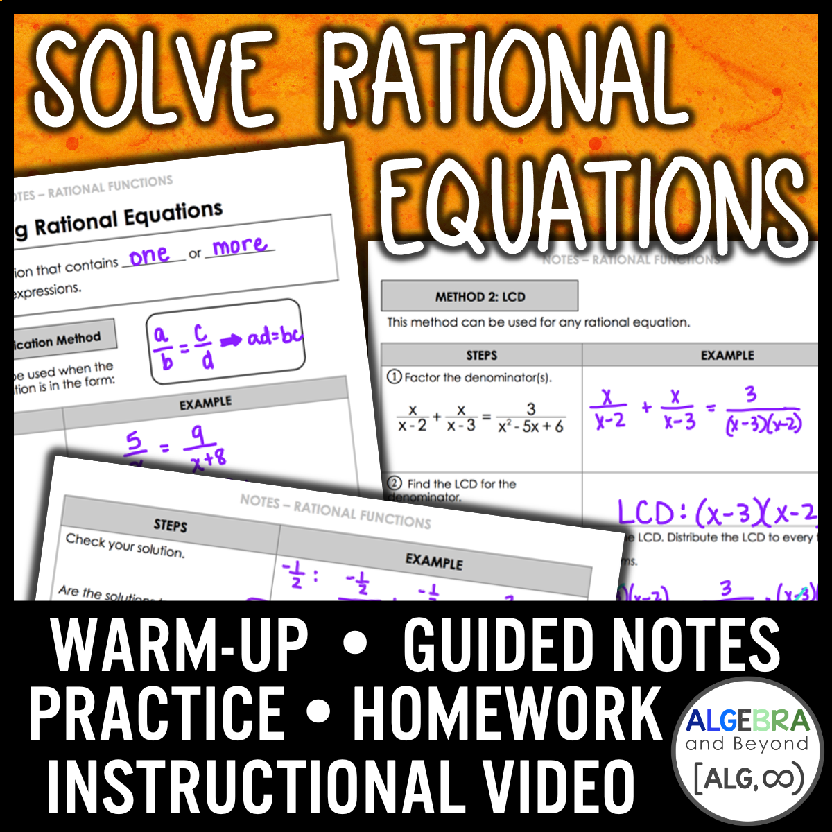 Rational Equations Solution Solving Rational Equations
