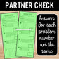 Constant of Proportionality Review Activity – Self-Check Practice Worksheets