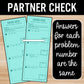 Solve Absolute Value Equations Review Practice Activity – Partner Worksheets
