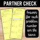 Proportions with Distribution Review Activity – Partner Practice Worksheets