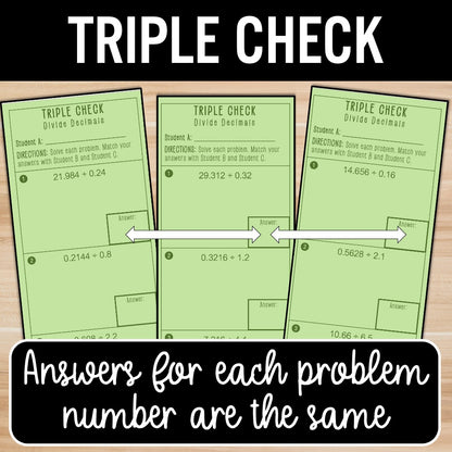 Divide Decimals | Self-Check Activities