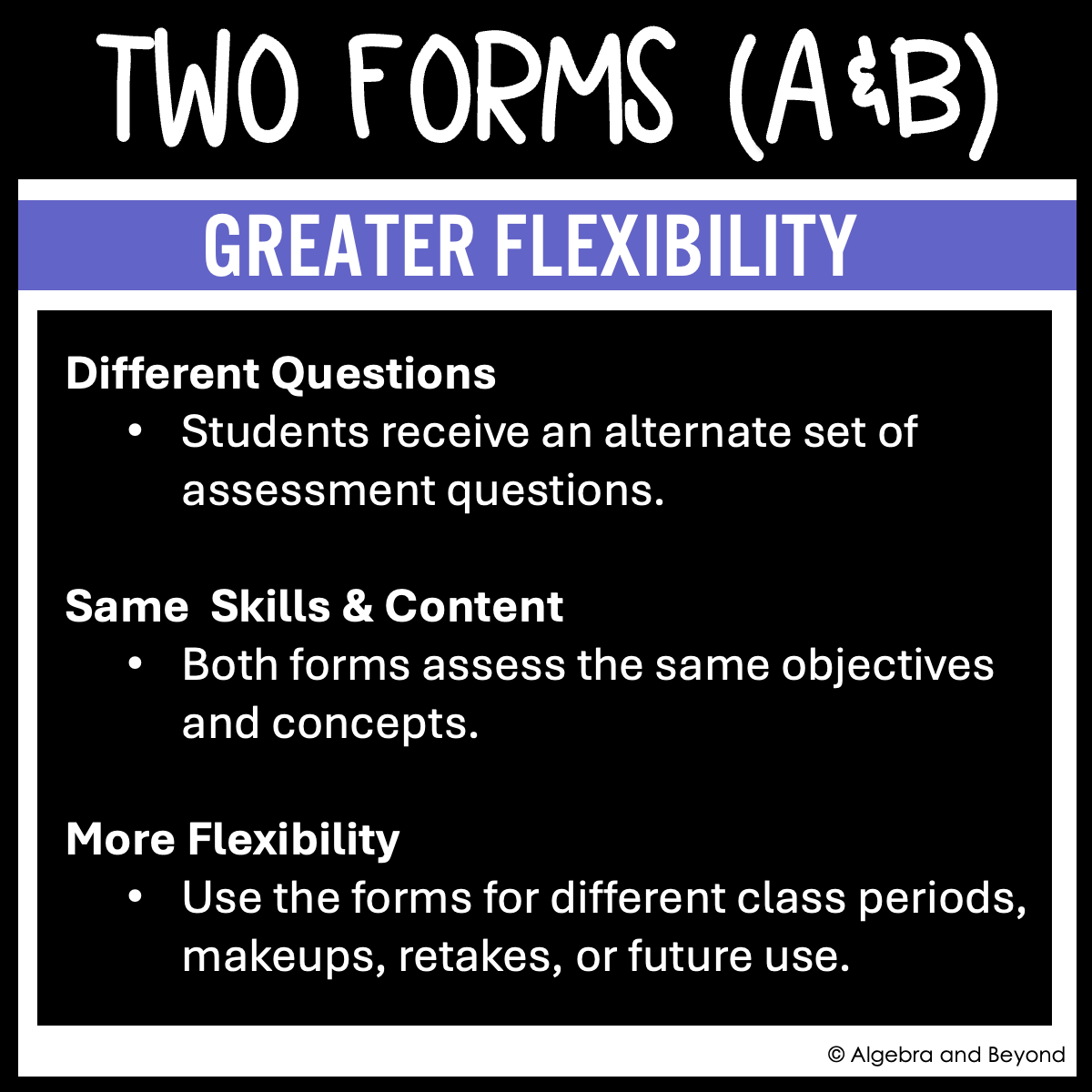 Algebra 2 Foundations Assessments | Quizzes | Study Guide | Test