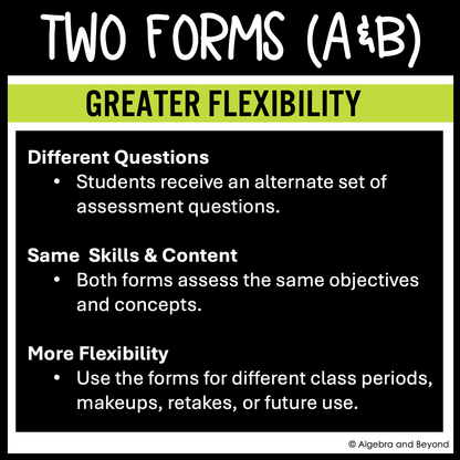 Functions and Graphs Assessments | Quizzes | Study Guide | Test