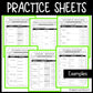TI-84 Graphing Calculator Reference Sheets Bundle