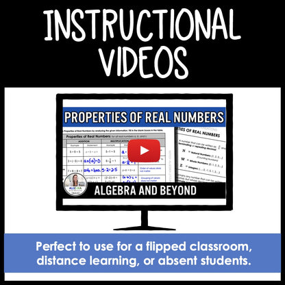 Algebra 2 Foundations Unit Bundle | Instructional Video | Guided Notes | Homework | Assessments