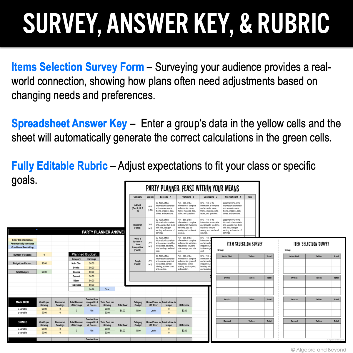 Systems of Linear Inequalities Fun Real World Project Graphing Practice Activity