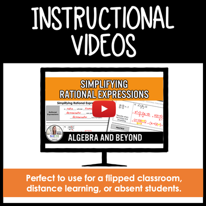 Rational Functions Unit Bundle | Algebra 2 | Guided Notes | Homework | Assessments
