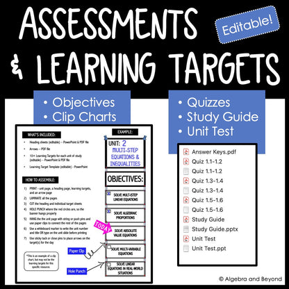 Algebra 2 Foundations Unit Bundle | Instructional Video | Guided Notes | Homework | Assessments
