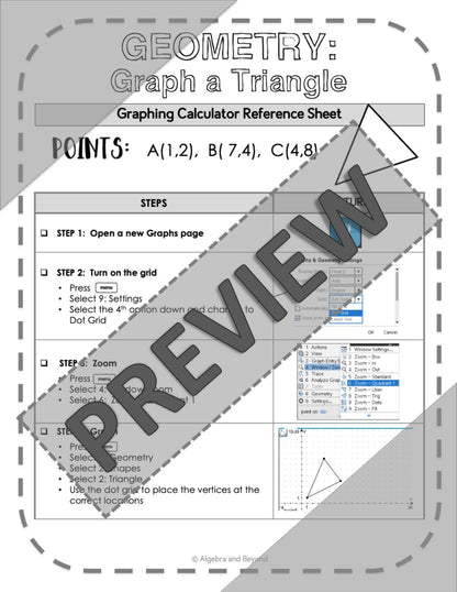 Geometry Transformations: Reflect, Translate, and Dilate | TI-Nspire Calculator