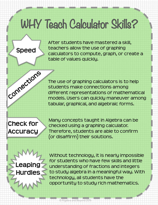 Residuals | Statistics | TI-Nspire Graphing Calculator Reference Sheet