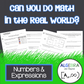 Numbers and Expressions - Real World Applications