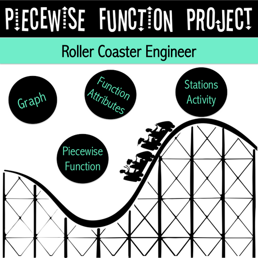 Piecewise Functions Project | Project Based Learning | Distance Learning