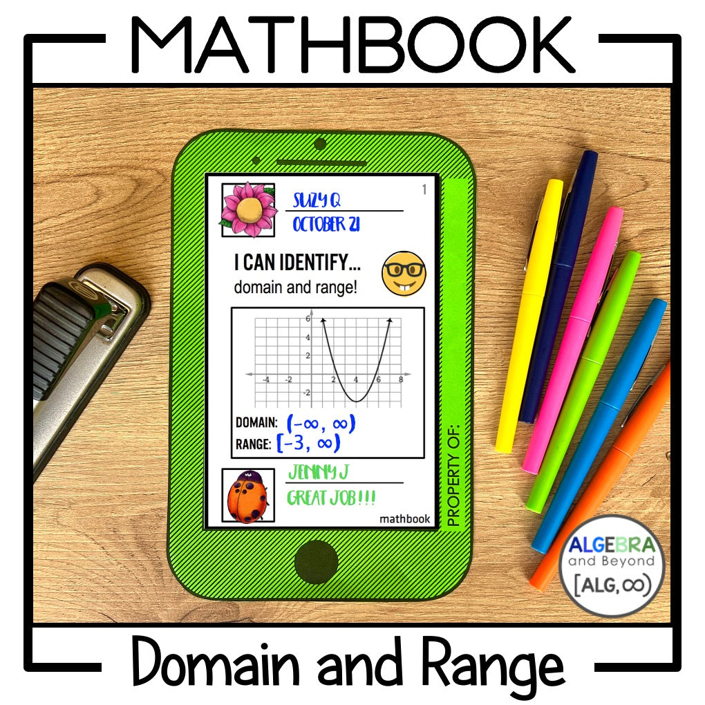 Domain and Range Review Activity | Mathbook