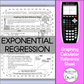 Exponential Regression | TI-84 Graphing Calculator Reference Sheet and Practice