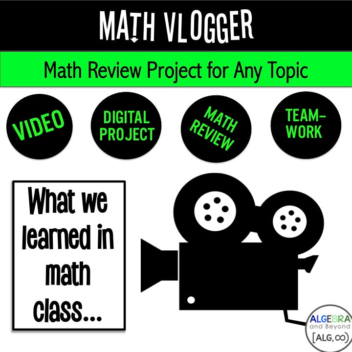 Math Review | Project Based Learning | Math Vlogger | Distance Learning