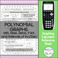Graphing Polynomial Graphs | TI-84 Calculator Reference Sheet and Practice
