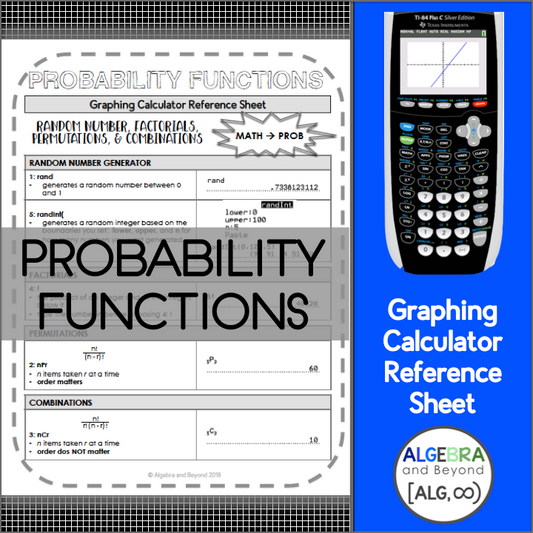 Probability: Factorials, Permutations, and Combinations | TI-84 Calculator