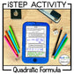 Solve Quadratic Equations using the Quadratic Formula | Activity | iStep