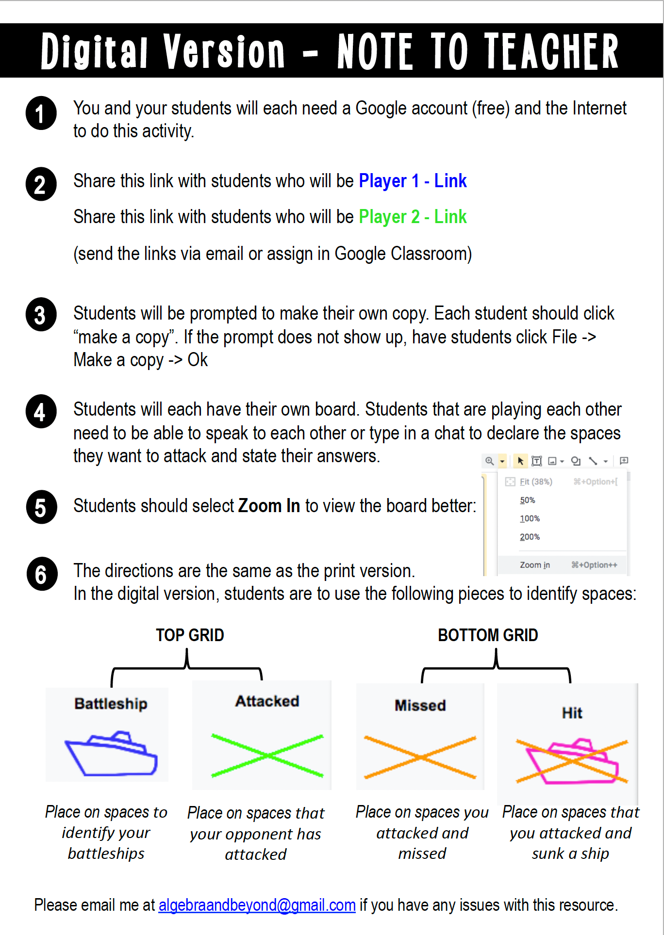 Evaluate Expressions (no negatives) Activity | Battleship Game | Print and Digital