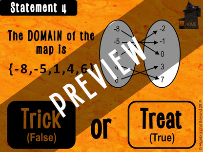 Domain and Range | Halloween Digital Activity